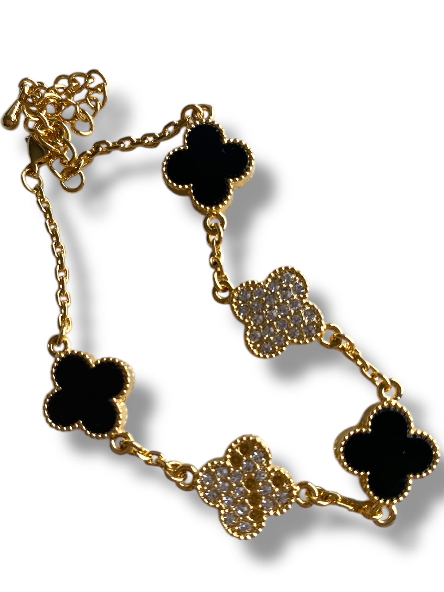 Pave Clover, Large Clover Bracelet
