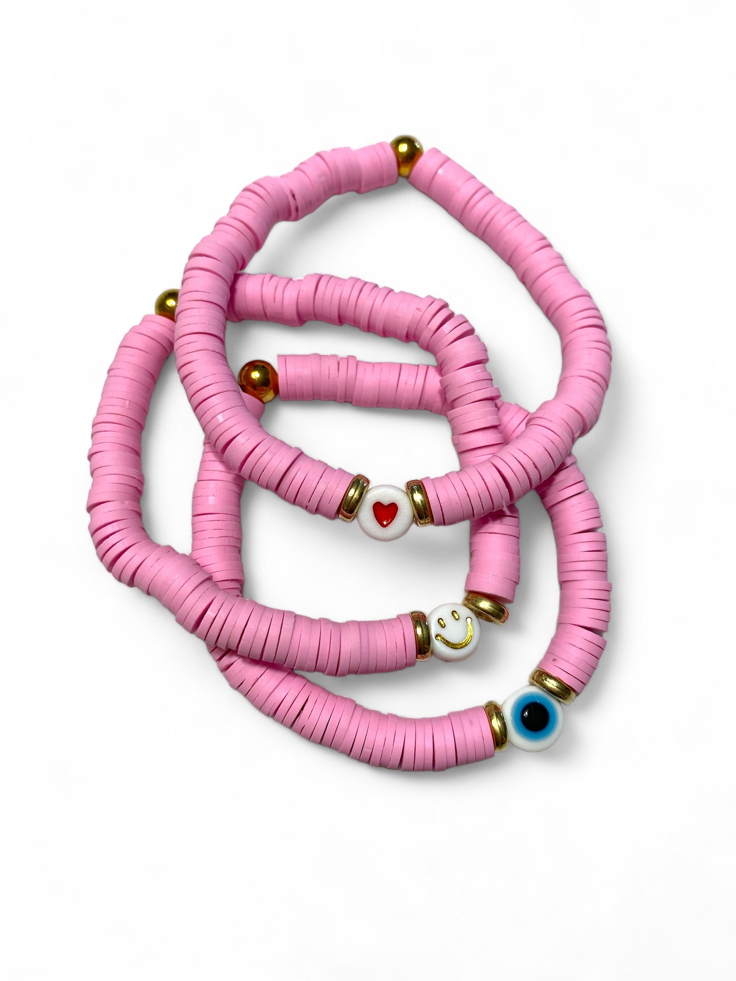 Koukla, Heishi Beads Light Pink