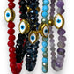 Krystallo, Mini Evil Eye Glass Bead Bracelet Gold