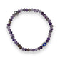 Krystallo, Mini Evil Eye Glass Bead Bracelet Silver