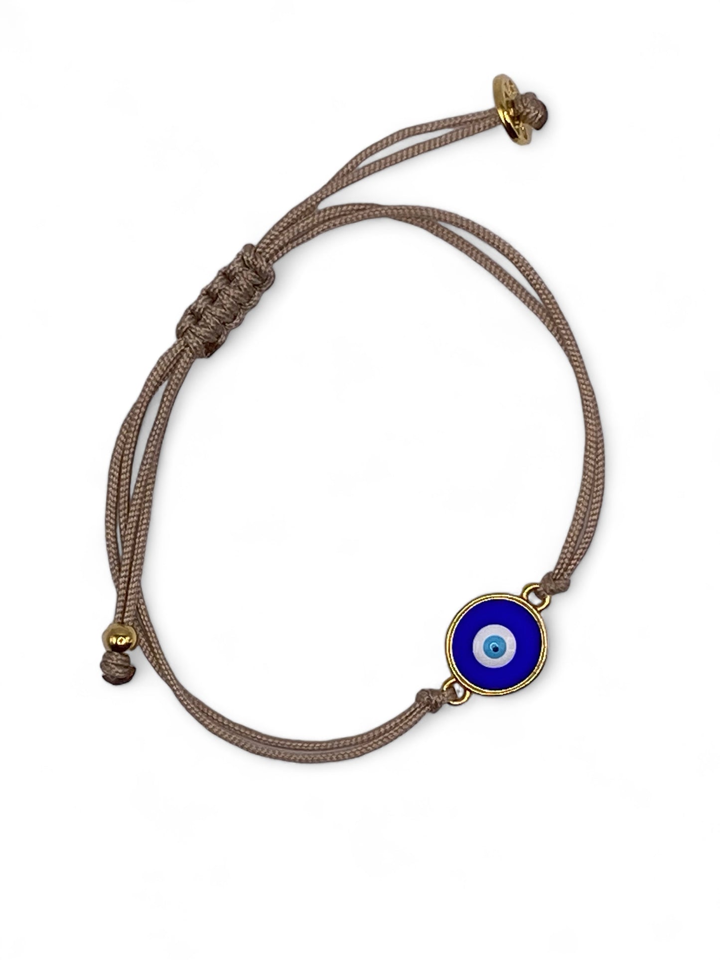 Sifnos, Small Glass Eye Adjustable Bracelet