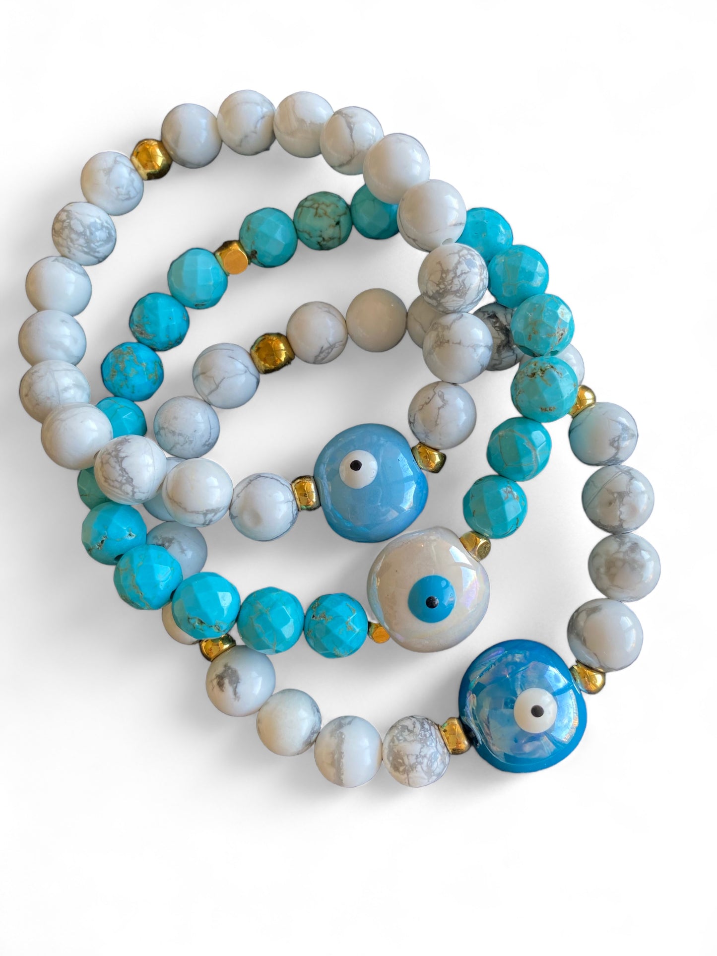 Keramos, Ceramic Evil Eye Bracelet