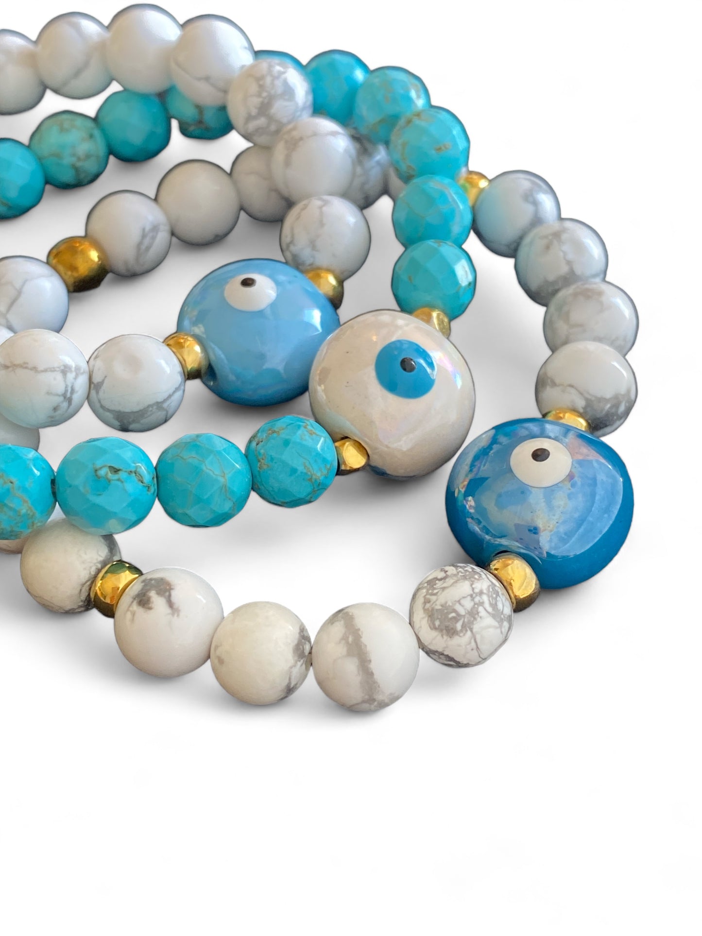 Keramos, Ceramic Evil Eye Bracelet