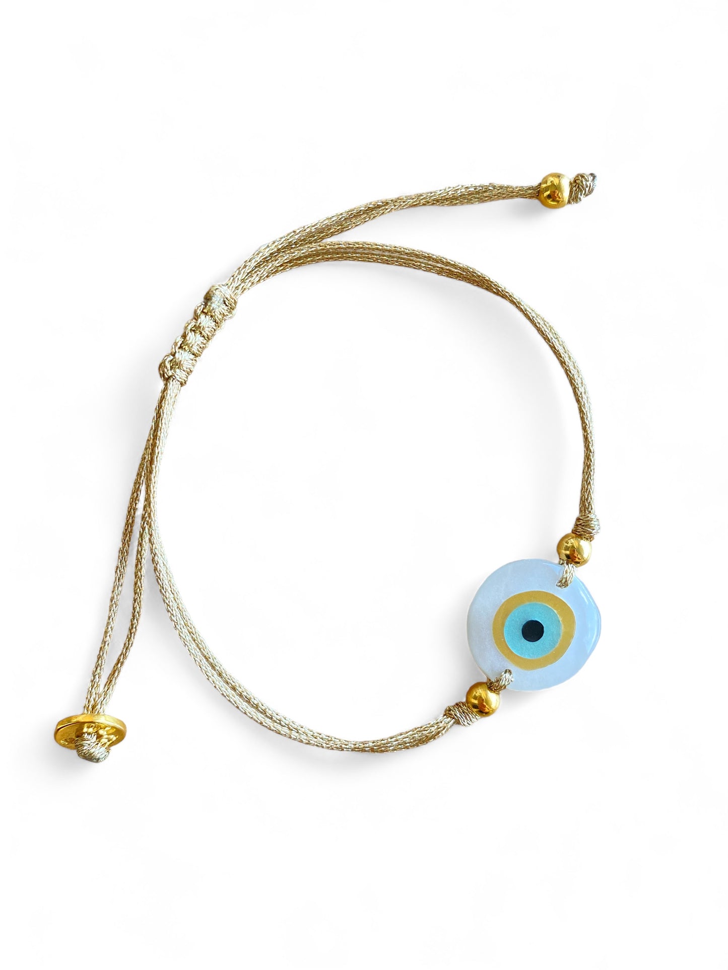 Cycladic Eye, Adjustable Round Eye Bracelet