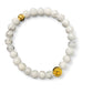 Kros, Gold Cross & Stone Bracelet