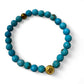 Kros, Gold Cross & Stone Bracelet