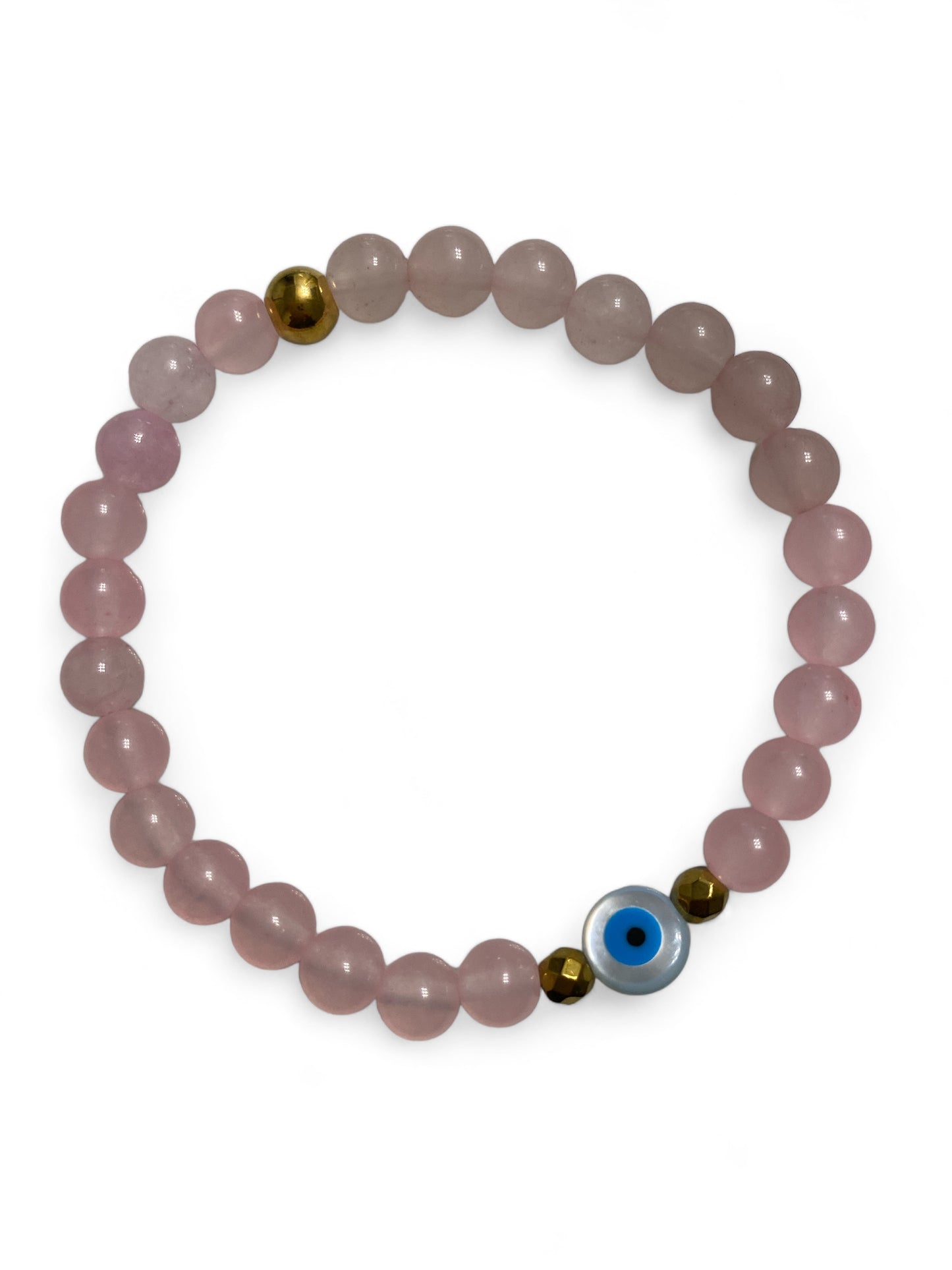 Mykonos, Mother of Pearl Evil Eye Bracelet