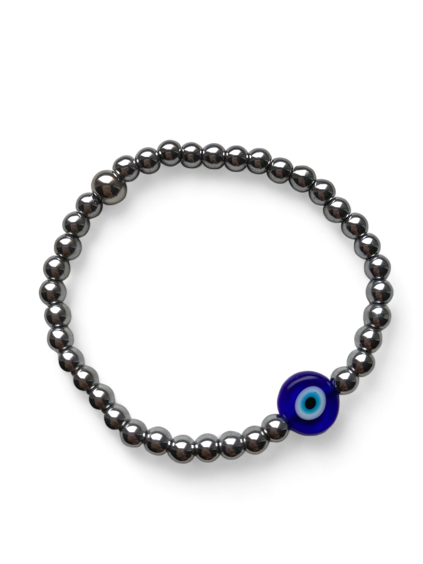 Mataki, Hematite Evil Eye Bracelet