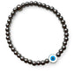 Mataki, Hematite Evil Eye Bracelet
