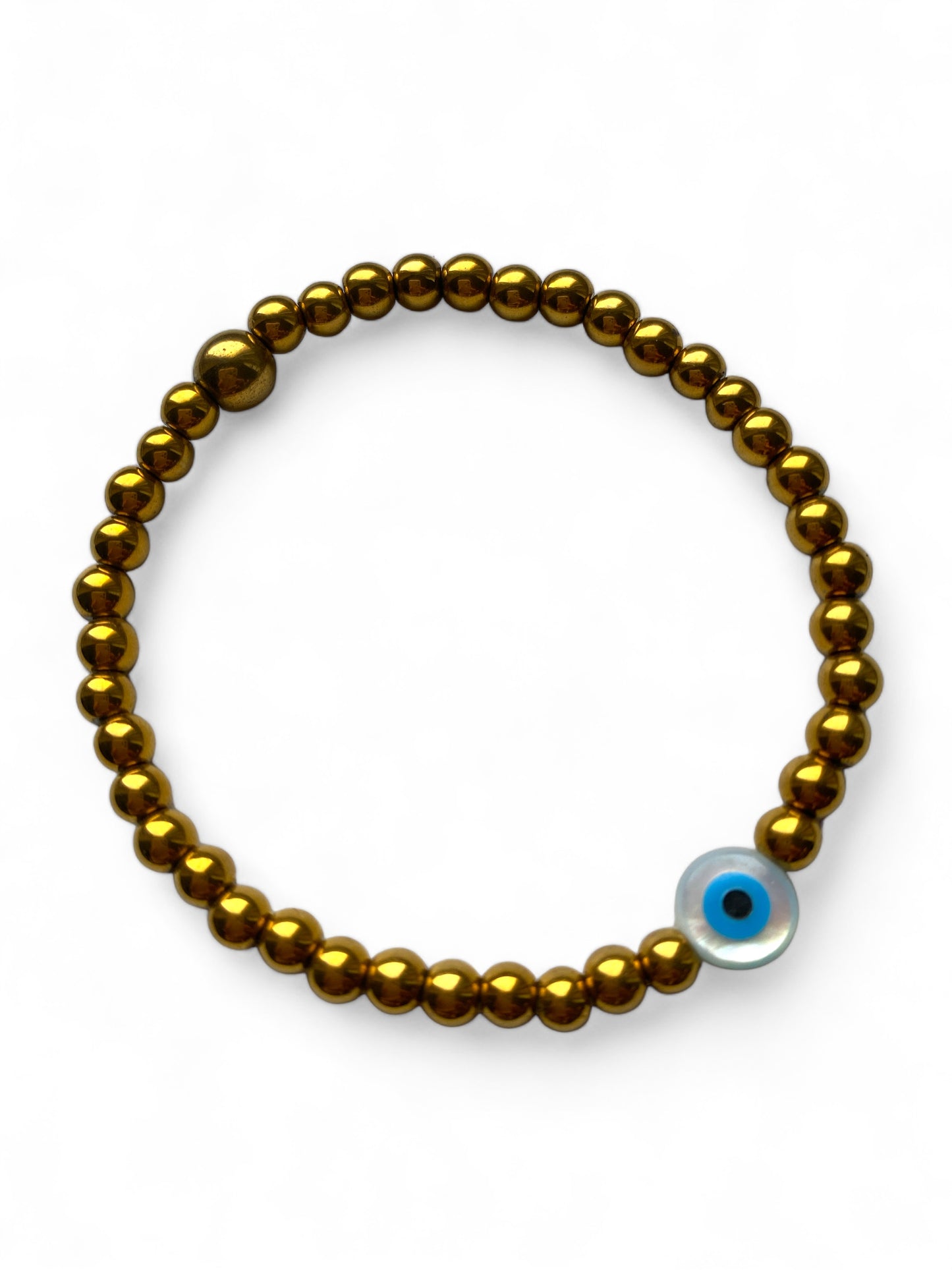 Mataki, Hematite Evil Eye Bracelet