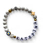 Logos, Custom Two Charms Bracelet