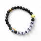 Logos, Custom Two Charms Bracelet