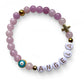 Logos, Custom Two Charms Bracelet