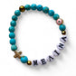 Logos, Custom Two Charms Bracelet