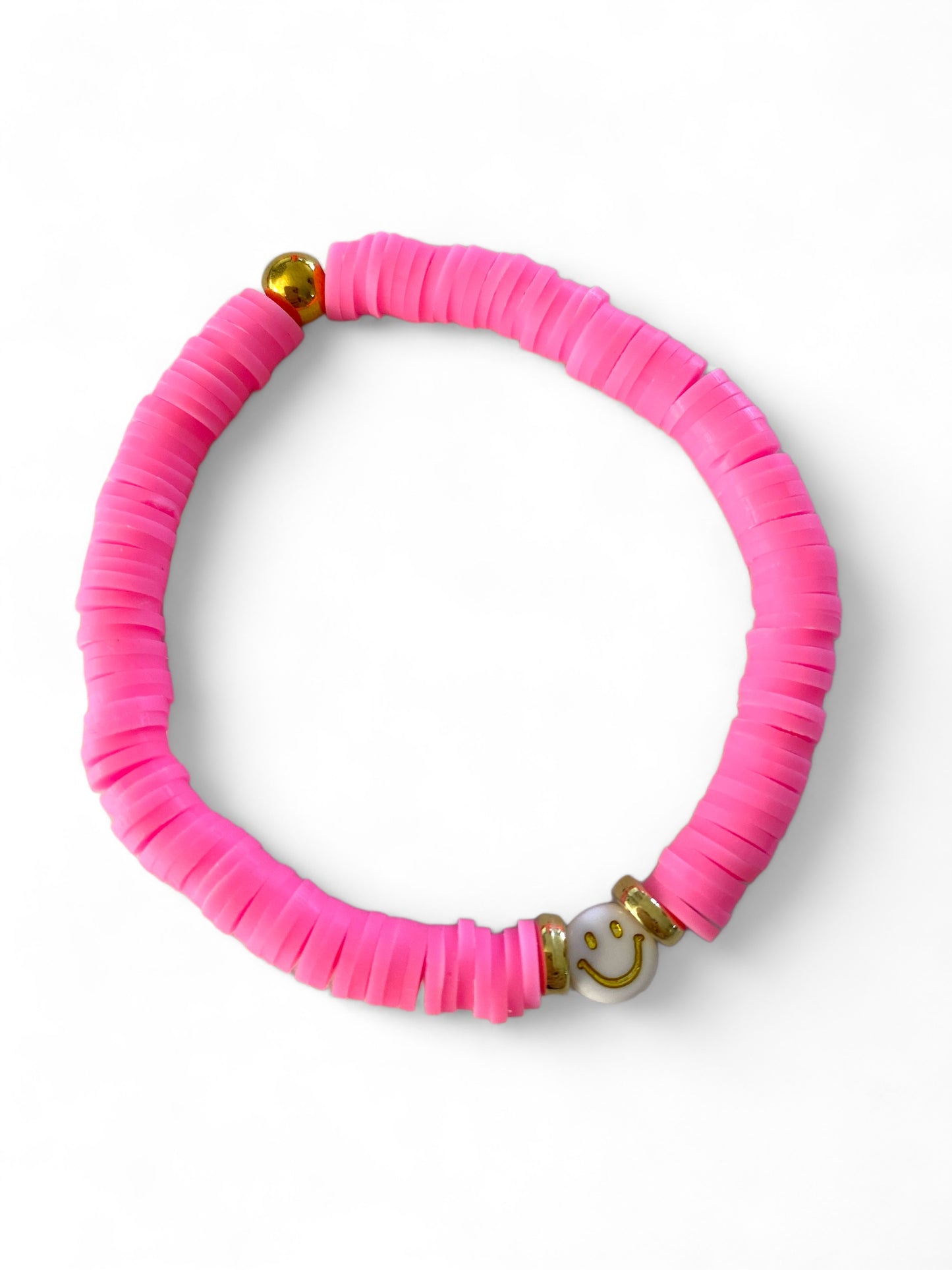 Koukla, Heishi Beads Hot Pink