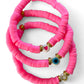 Koukla, Heishi Beads Hot Pink