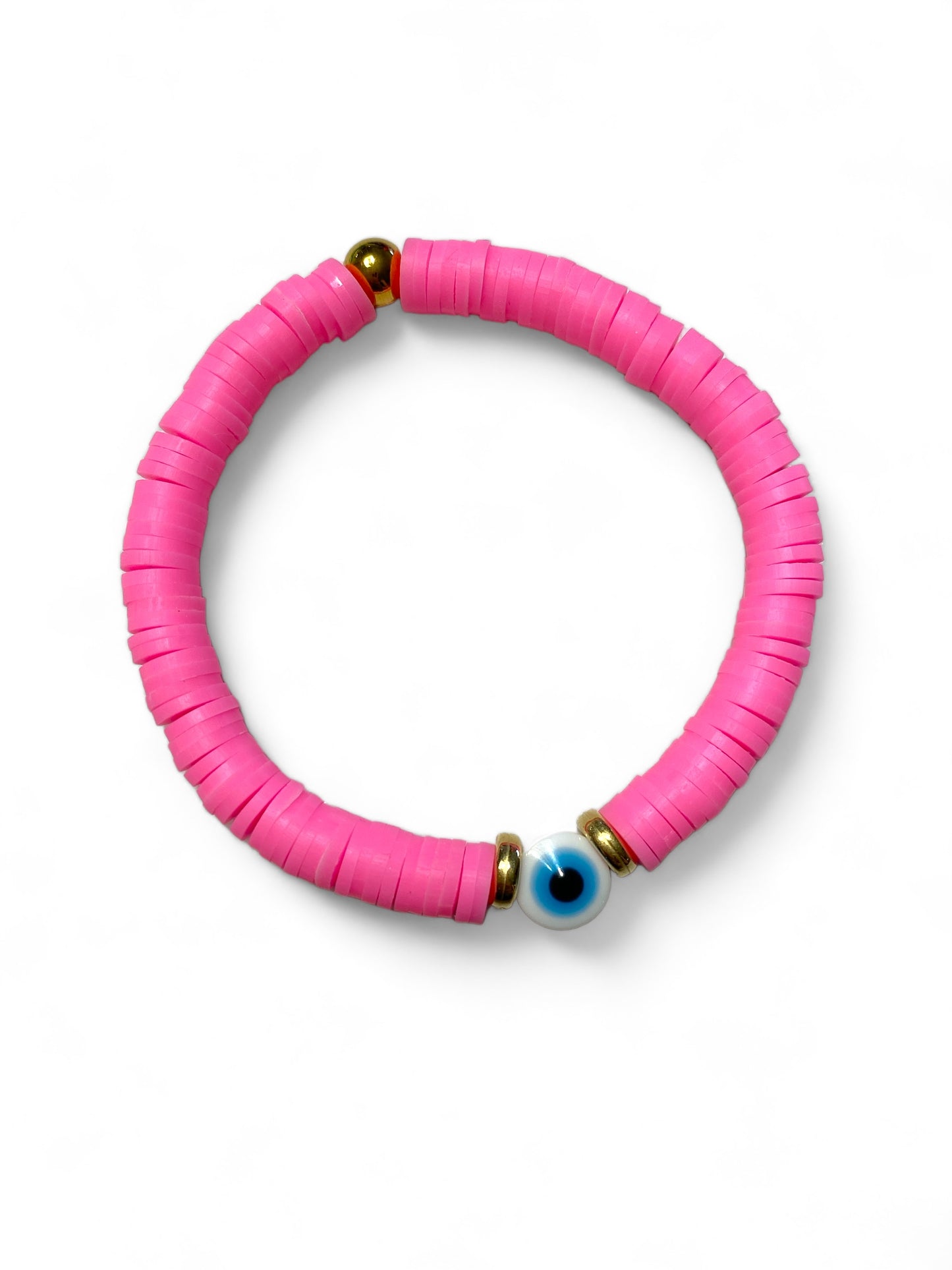 Koukla, Heishi Beads Hot Pink