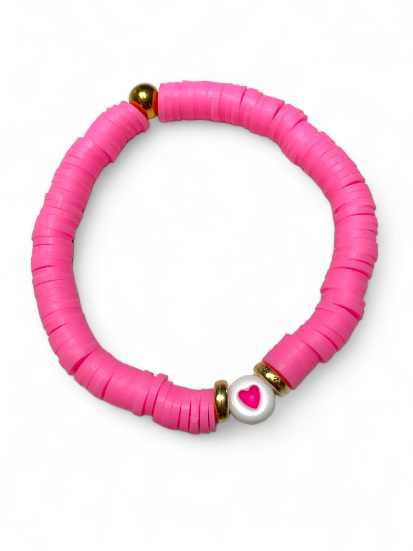 Koukla, Heishi Beads Hot Pink