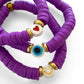 Koukla, Heishi Beads Purple