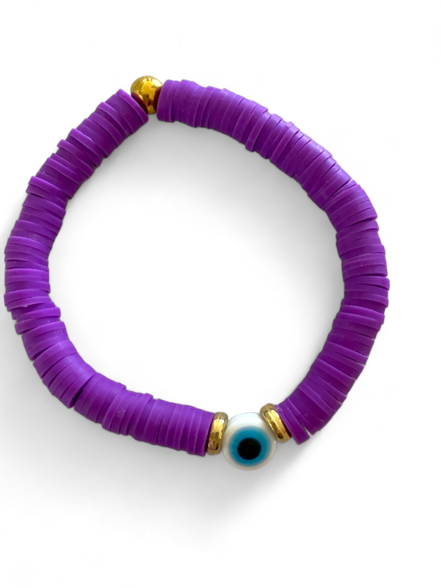 Koukla, Heishi Beads Purple