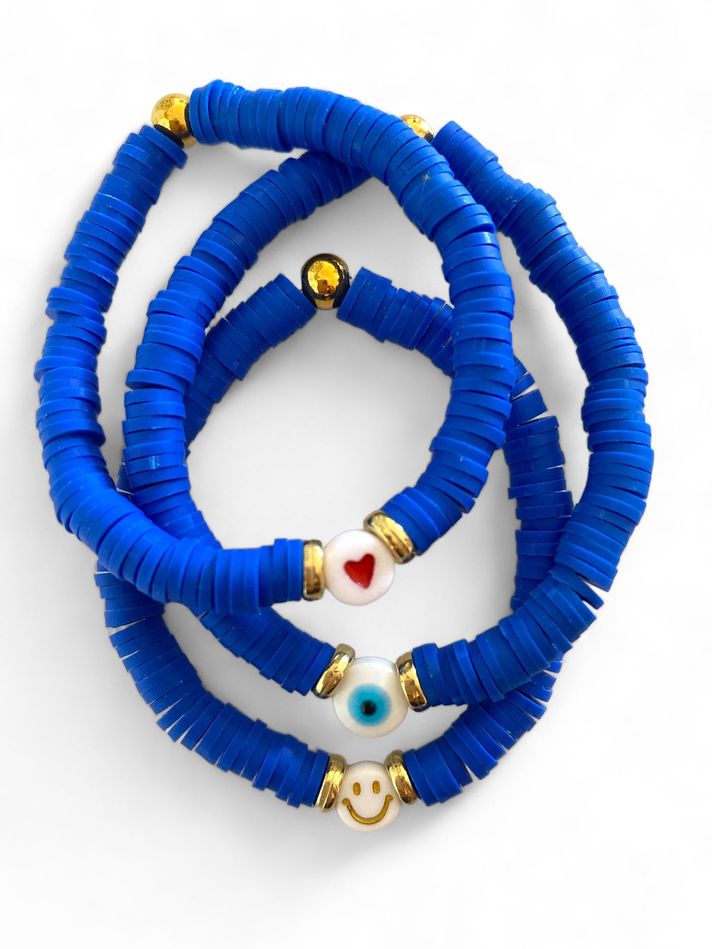 Koukla, Heishi Beads Sea Blue