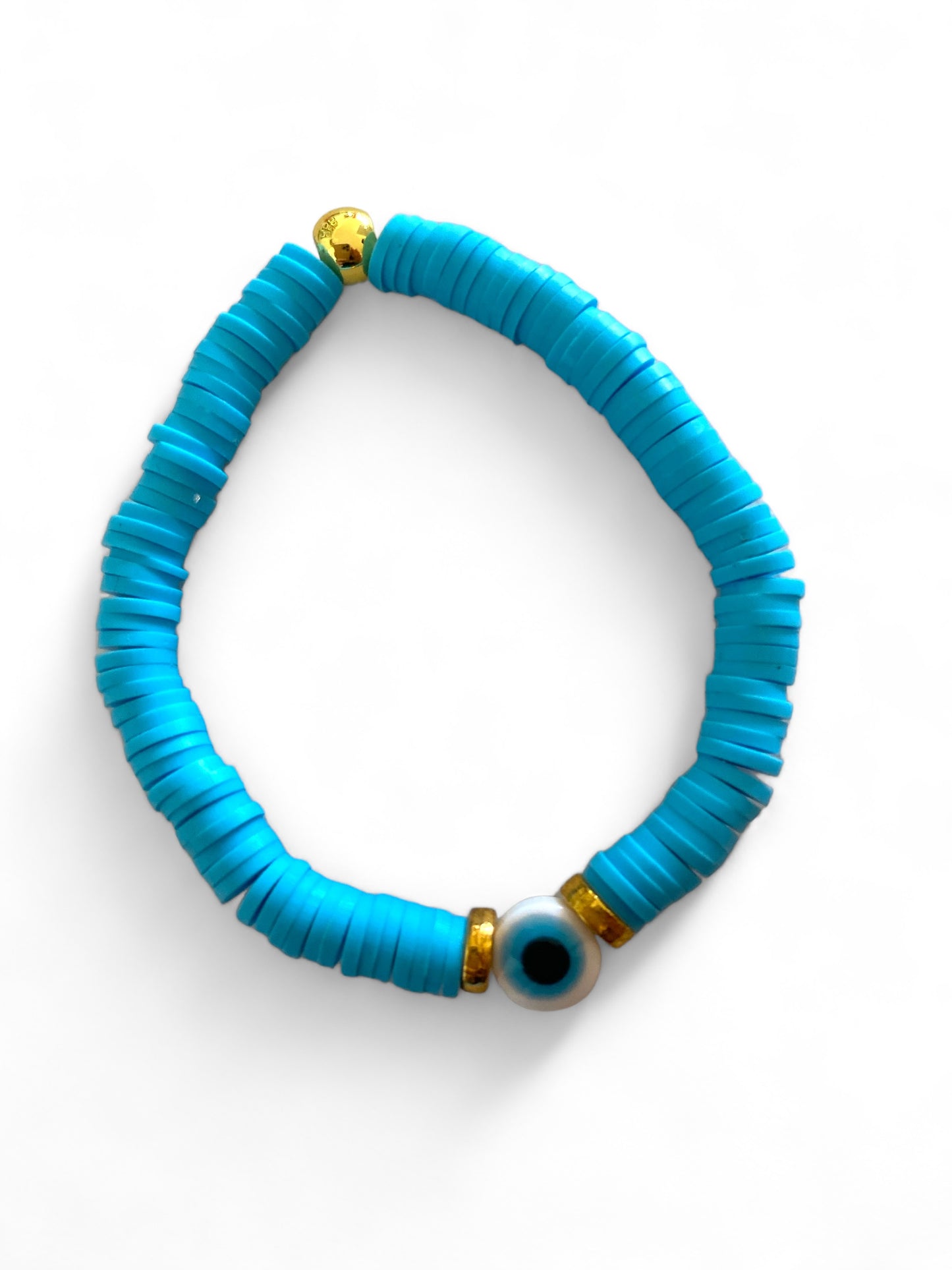 Koukla, Heishi Beads Light Blue