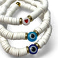 Koukla, Heishi Beads White