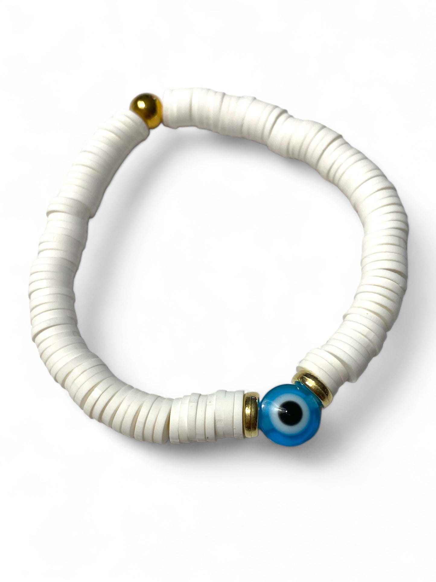 Koukla, Heishi Beads White