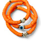 Koukla, Heishi Beads Bright Orange