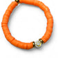 Koukla, Heishi Beads Bright Orange
