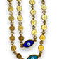 Cleopatra, Evil Eye Gold Necklace