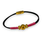 Leather Kos, Gold & Black Leather Bracelet